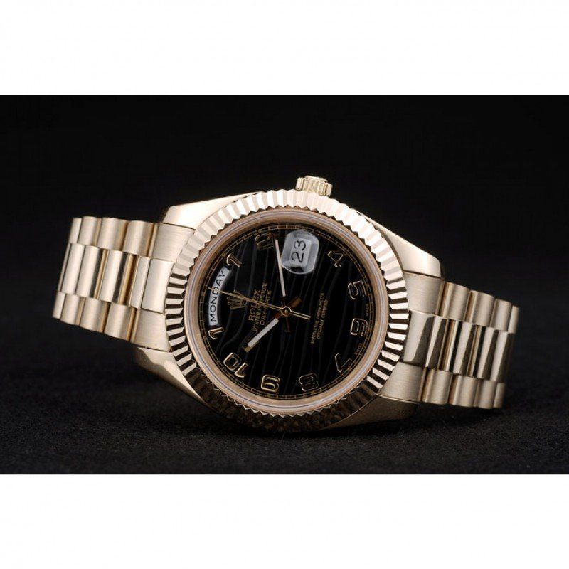 Superclone Rolex Day-Date 41mm Black Dial 41998 - United Luxury