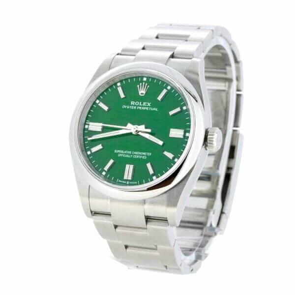 Rolex Oyster Perpetual Green Dial 126000-0005 Replica - United Luxury