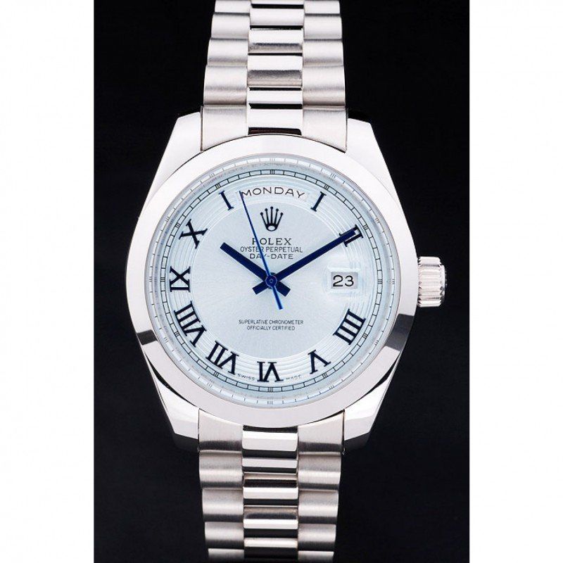 Replica Rolex Day-Date 42mm White Dial RL197 - United Luxury