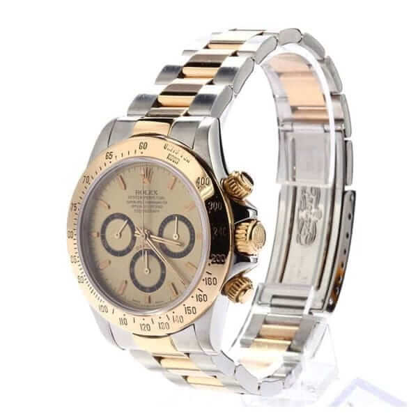 Rolex Daytona Cosmograph Yellow Gold Champagne Dial 16523 Replica - United Luxury