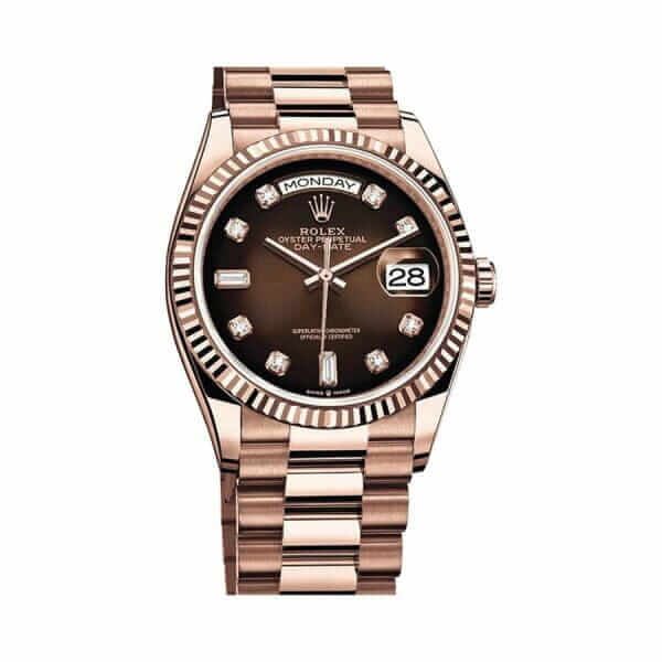 Rolex Day-Date 128235-0037 Brown Ombre Dial Replica - United Luxury