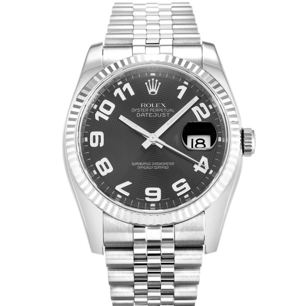 Replica Rolex Datejust 36mm Black Dial 116234 - United Luxury