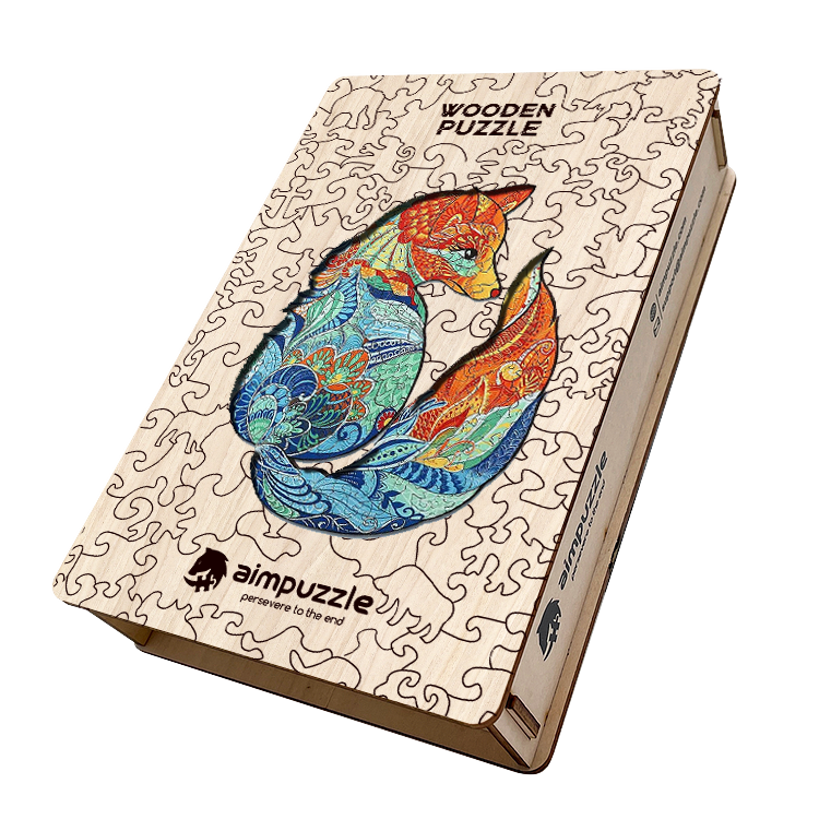 Holzpuzzle „Mandala Fuchs“