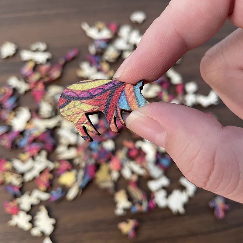 Holzpuzzle „Mandala Fuchs“