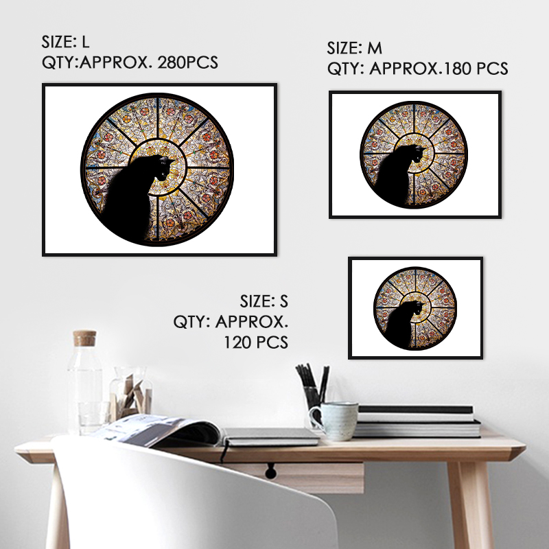 Holzpuzzle „Schwarze Katze“