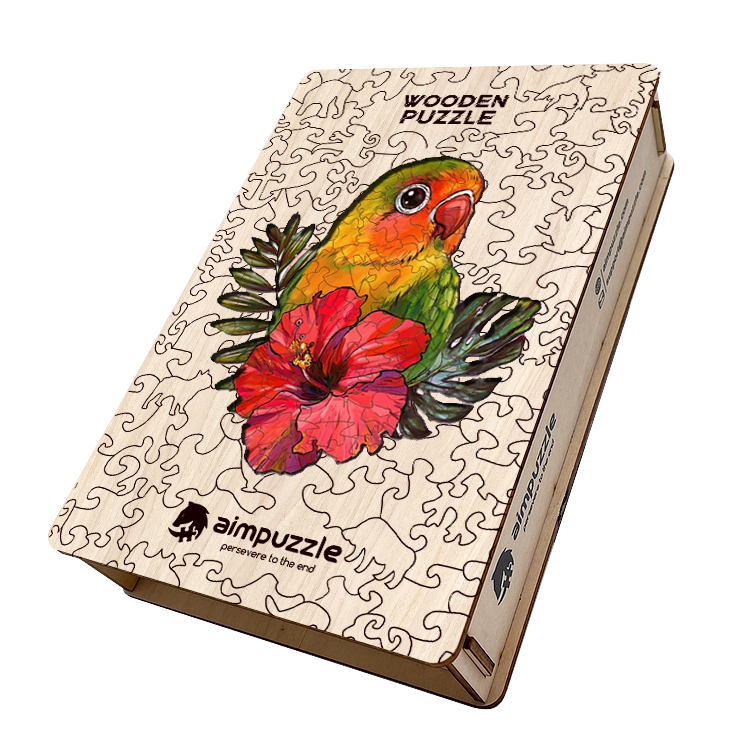 Holzpuzzle „Papageienblume“