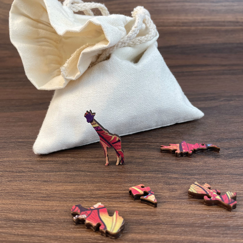 Holzpuzzle „Gelber Löwe“