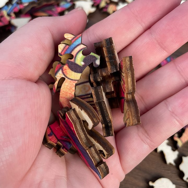 Holzpuzzle „Mandala Meeresschildkröte“