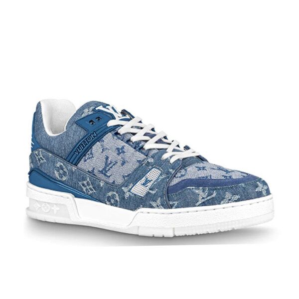 (1:1 replica) LOUIS VUITTON TRAINER SNEAKER DENIM MONOGRAM LVS129