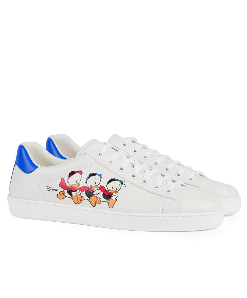 (1:1 replica) Gucci x Disney Unisex Donald Duck Ace Sneaker White