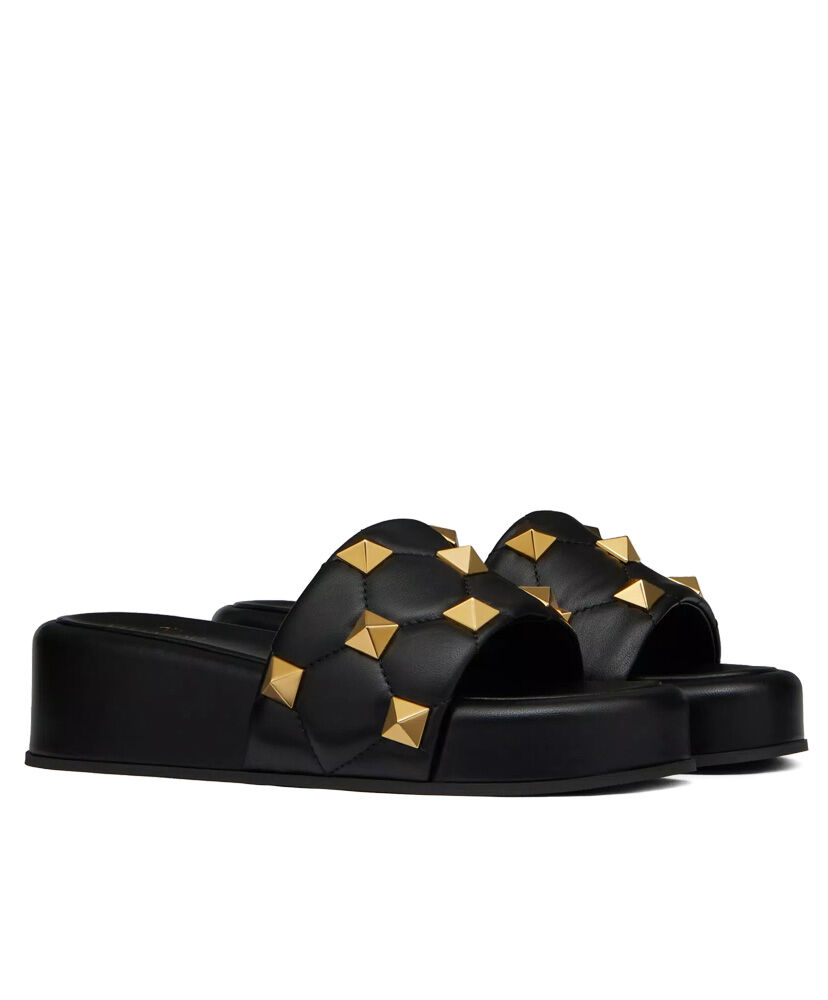 (1:1 replica) Valentino Women s Roman Stud Flatform Slide Sandal