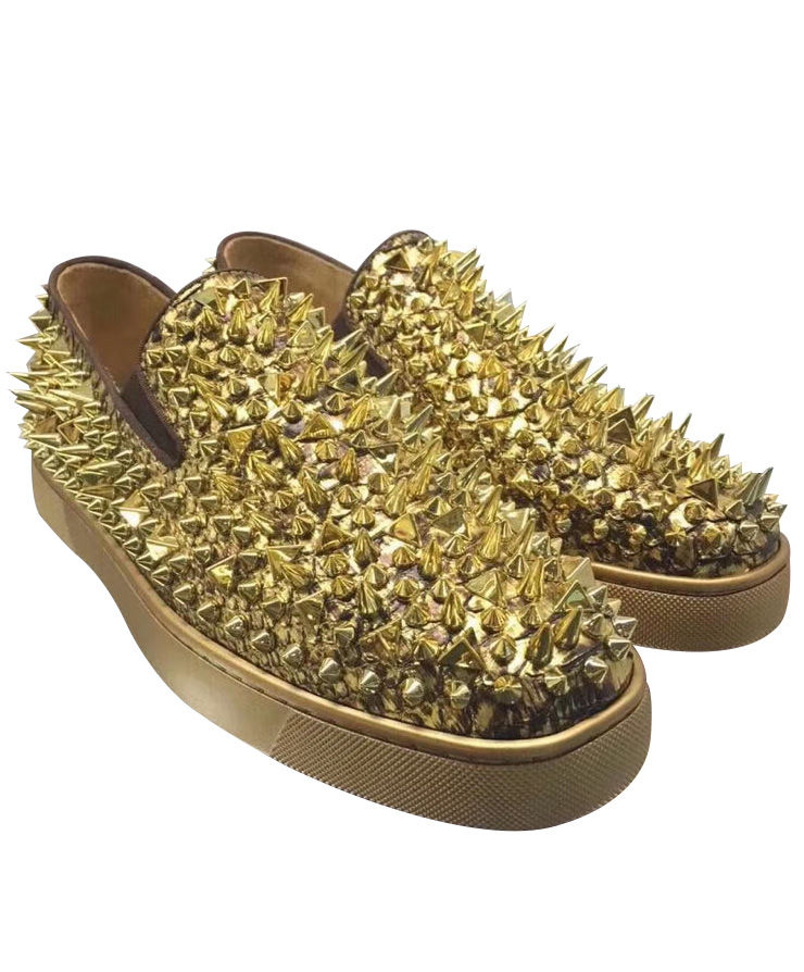 (1:1 replica) Christian Louboutin Men s Boat Roller Pik Golden