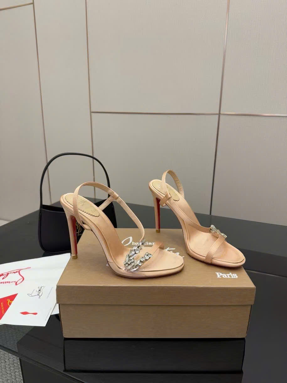 (1:1 replica) Christian Louboutin Rosalie Red Carpet Women s Sandal 10.5cm