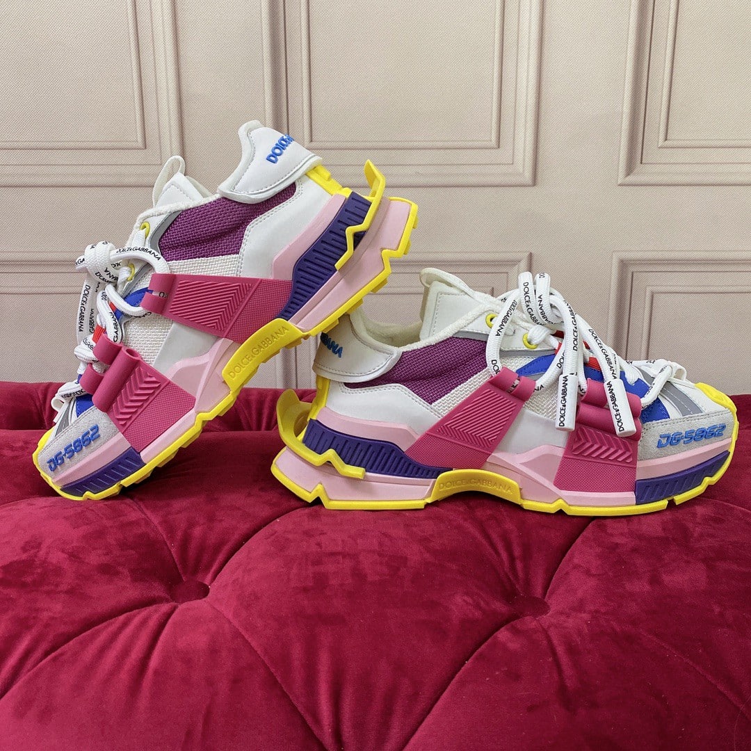 (1:1 replica) Dolce Gabbana Mixed-Material Space Sneakers Multicolour For Women DG Shoes CK1963AY02989527
