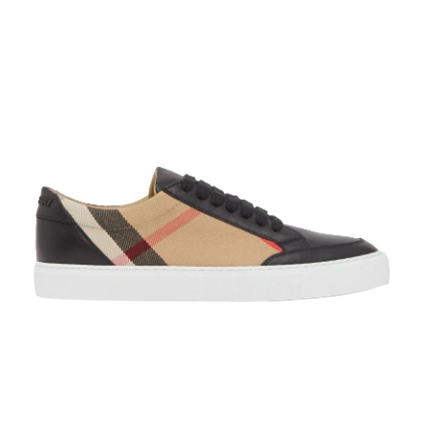 (1:1 replica) BURBERRY LEATHER AND HOUSE CHECK COTTON SNEAKERS BBR014