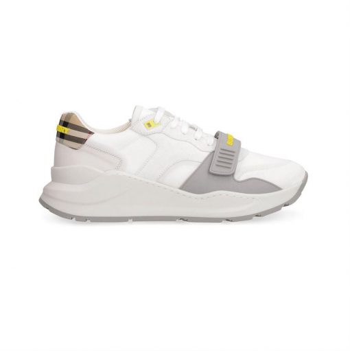 (1:1 replica) BURBERRY VINTAGE CHECK VELCRO STRAP SNEAKERS IN WHITE BBR003