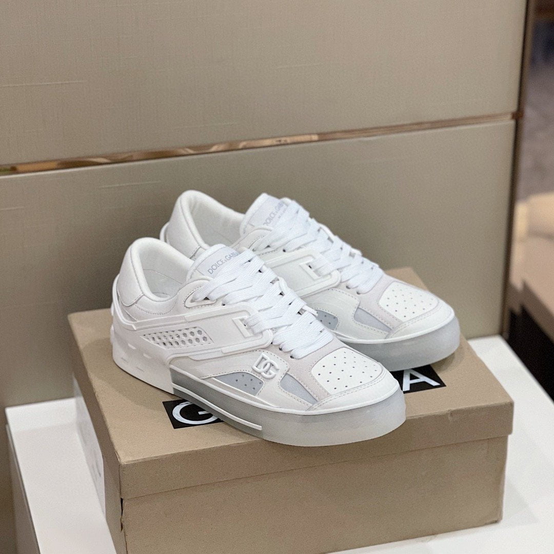 (1:1 replica) Dolce Gabbana Sneakers With DG Logo White For Women DG Shoes
