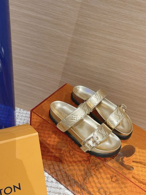 (1:1 replica) LOUIS VUITTON BOM DIA FLAT COMFORT MULE LVSD020