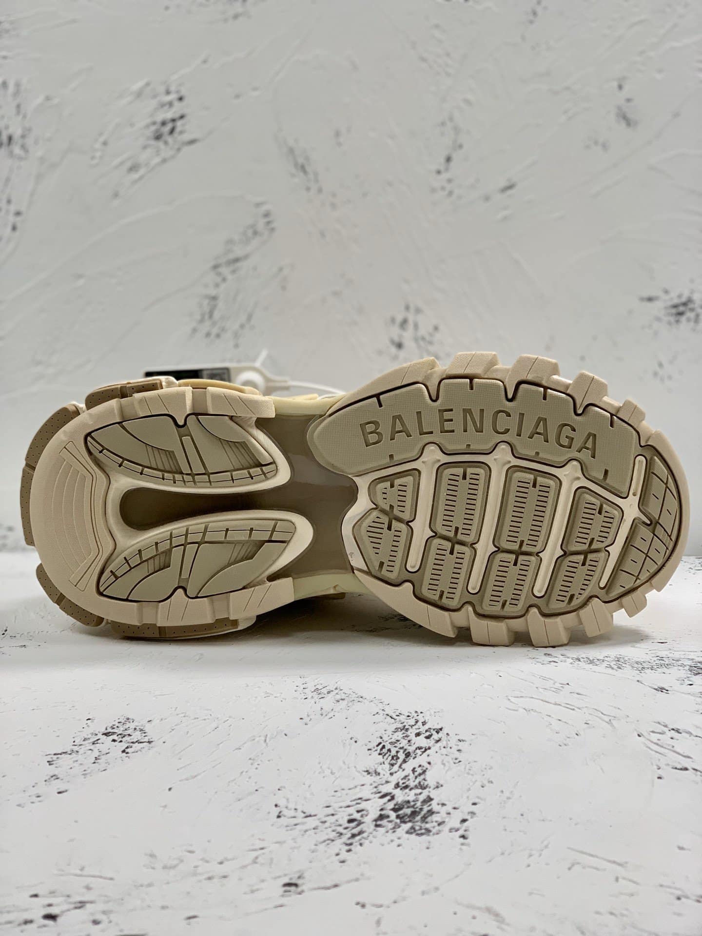 (1:1 replica) Balenciaga Track.2 Clear Sole Trainers Beige For Women