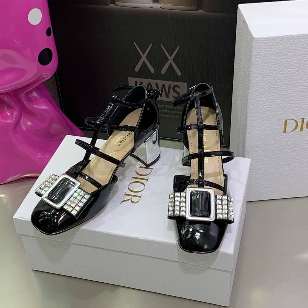 (1:1 replica) Christian Dior Women s La Parisienne Dior Ballerina Black For Women CD