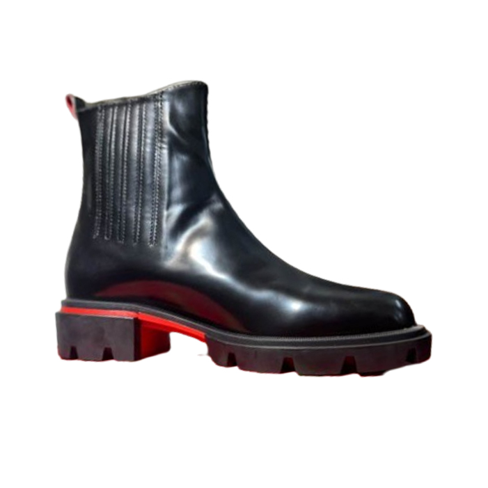 (1:1 replica) Christian Louboutin Cheney Walk Ankle Boots Black Sneaker CLS059