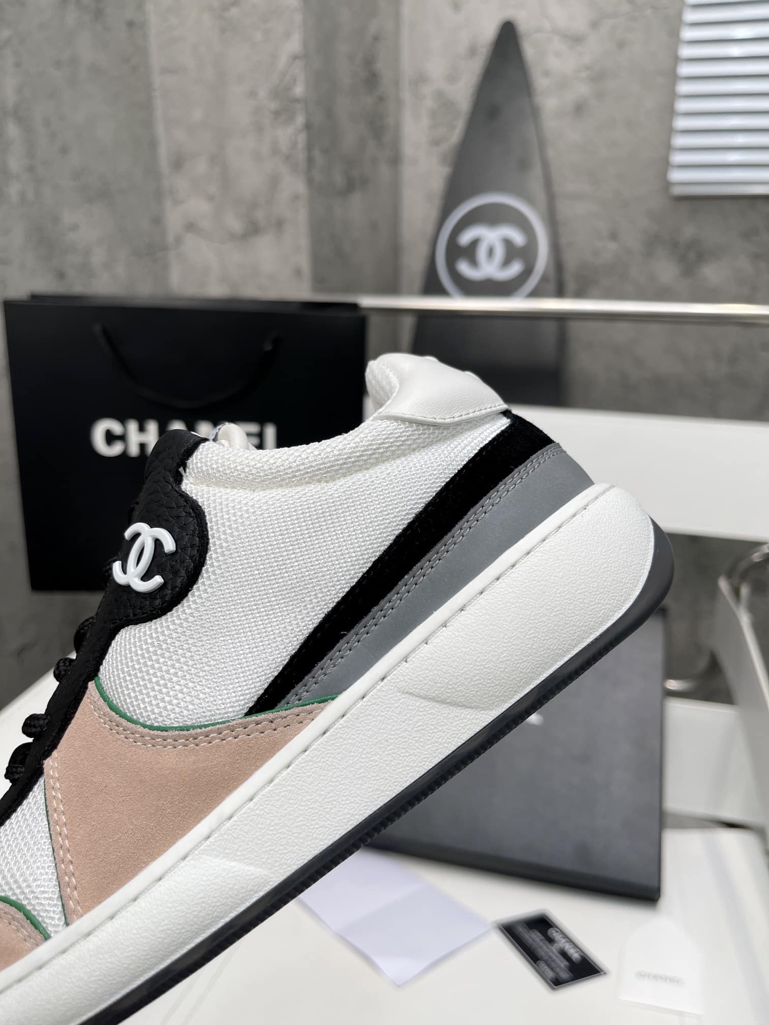 (1:1 replica) Chanel Sneakers White/Beige For Women, Women s Shoes