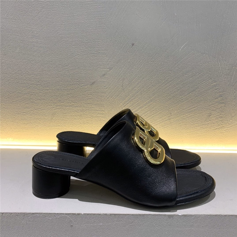 (1:1 replica) Balenciaga Women’s Mules Black replica balenciaga shoes