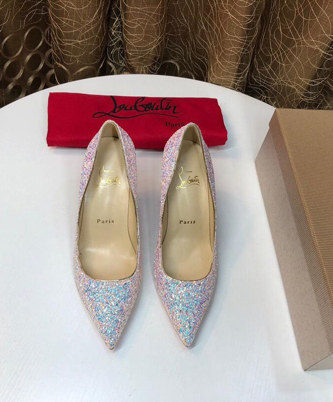 (1:1 replica) Christian Louboutin Women s Flash high heels Pink