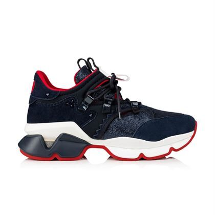 (1:1 replica) CHRISTIAN LOUBOUTIN BLUE NEOPRENE RED- RUNNER SNEAKER CLS012