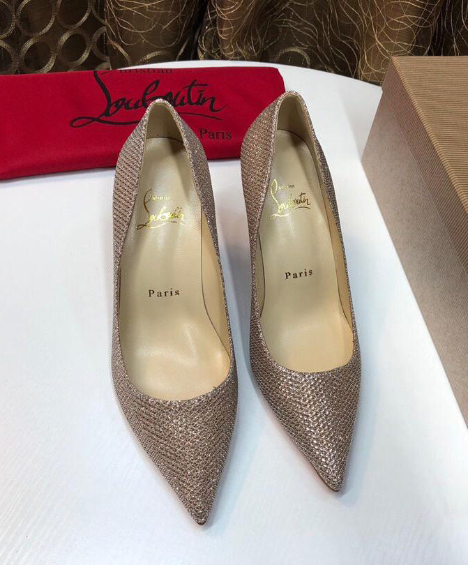 (1:1 replica) Christian Louboutin Women s Flash high heels Coffee