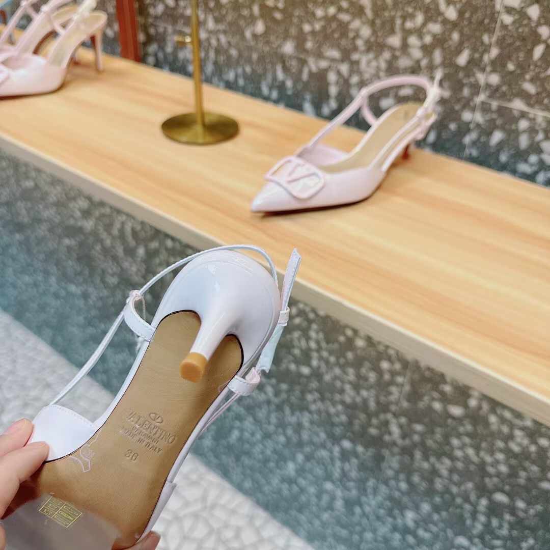 (1:1 replica) Valentino Garavani Vlogo Slingback Shoes 4.5cm