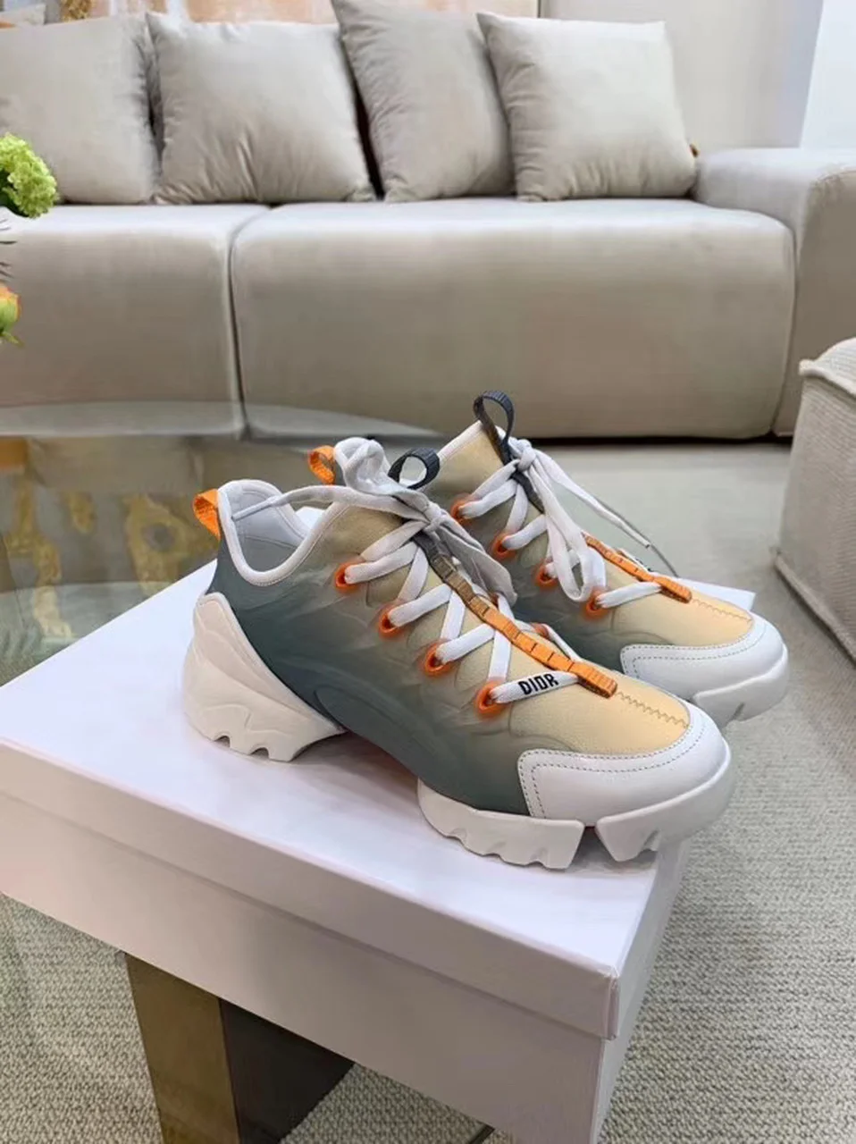 (1:1 replica) Christian Dior D-Connect Sneaker Technical Fabric Multi Color For Women CD