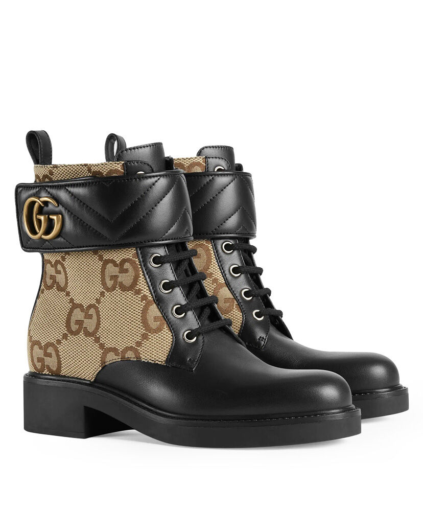 (1:1 replica) Gucci Women s Ankle Boot With Double G 678984 Black