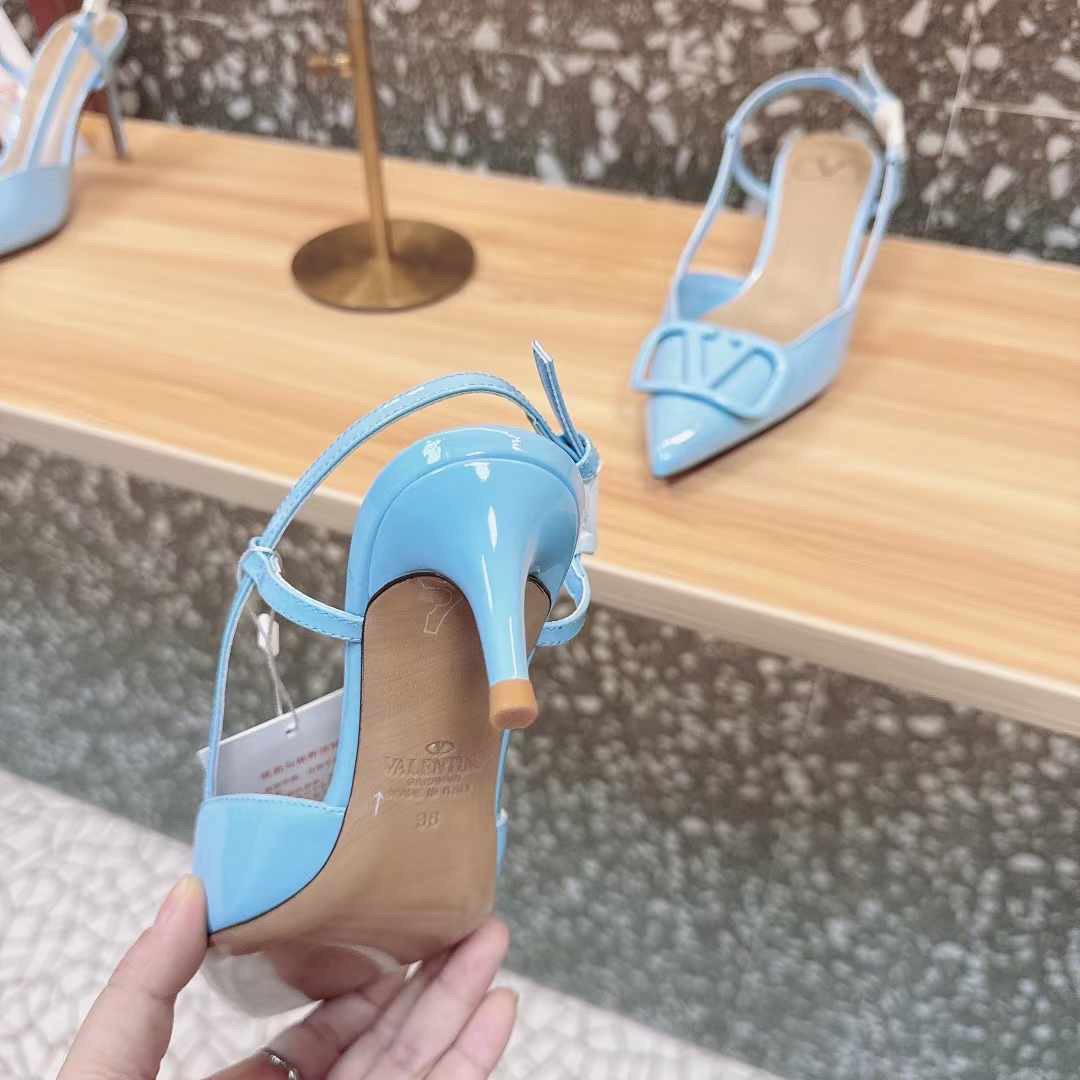 (1:1 replica) Valentino Garavani Vlogo Slingback Shoes 4.5cm