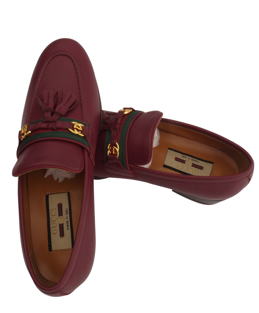(1:1 replica) Gucci Women s Loafer with Web and Interlocking G