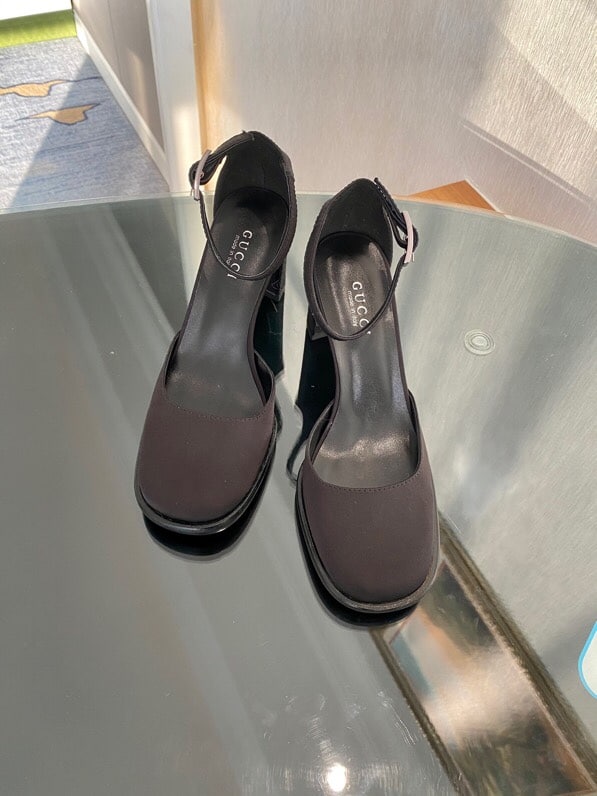 (1:1 replica) Gucci Platform Sandal By Matelasse Black For Women GG