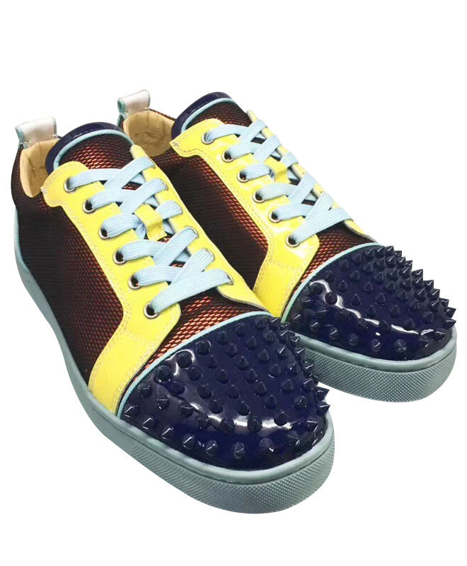(1:1 replica) Christian Louboutin Louis Junior Spikes Men s Flat