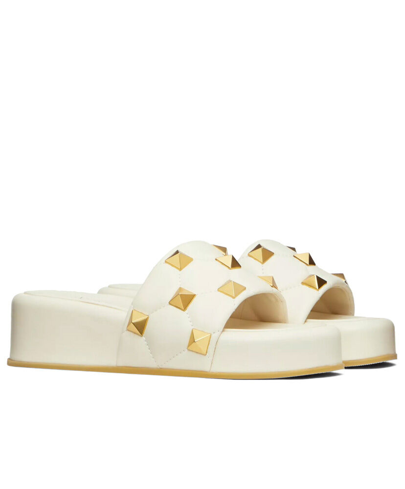 (1:1 replica) Valentino Women s Roman Stud Flatform Slide Sandal