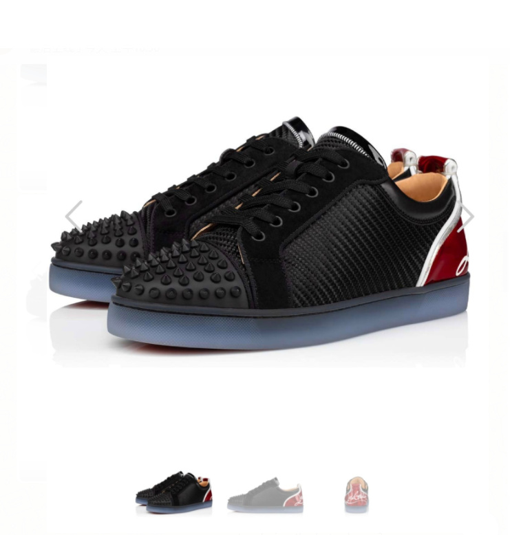 (1:1 replica) Christian Louboutin FreeLouis Junior Spikes Low Sneaker