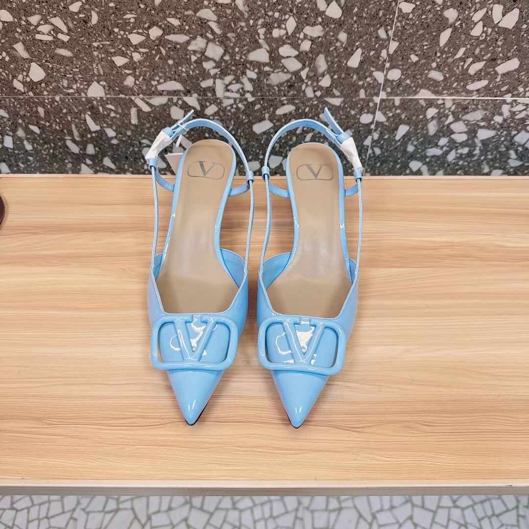 (1:1 replica) Valentino Garavani Vlogo Slingback Shoes 4.5cm
