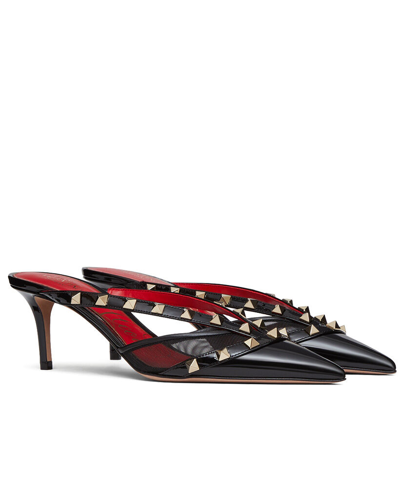 (1:1 replica) Valentino Garavani Rockstud Alcove Mules Black