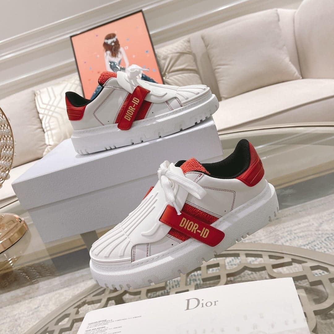 (1:1 replica) Christian Dior-ID Sneaker Rubber White For Women CD