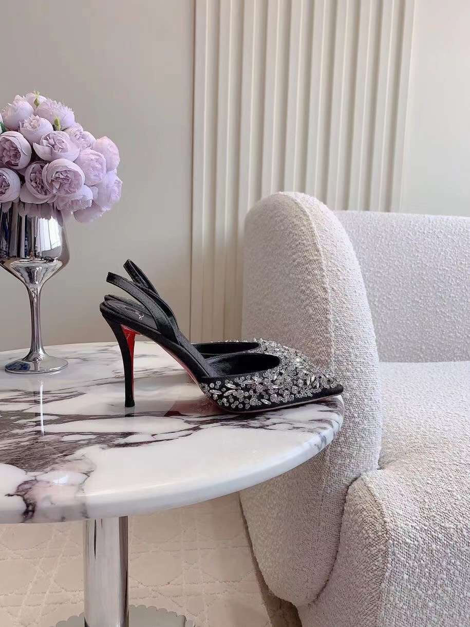 (1:1 replica) Christian Louboutin Slingback Women s Shoes 8.5cm