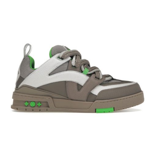 (1:1 replica) LOUIS VUITTON LV SKATE SNEAKER GREY GREEN LVS168