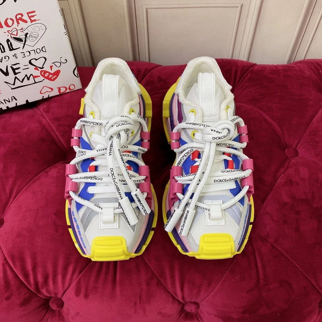 (1:1 replica) Dolce Gabbana Mixed-Material Space Sneakers Multicolour For Women DG Shoes CK1963AY02989527