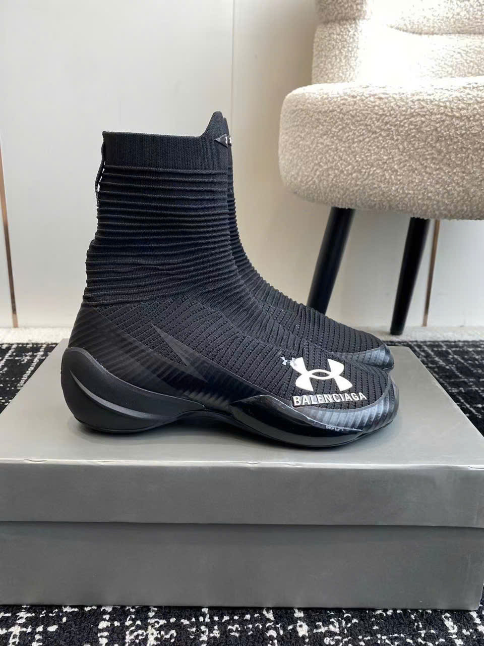 (1:1 replica) Balenciaga X Under Armour Track Trainer Unisex Shoes