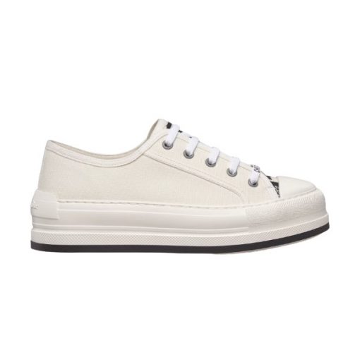 (1:1 replica) DIOR WALK N DIOR SNEAKER WHITE COTTON CANVAS DO125