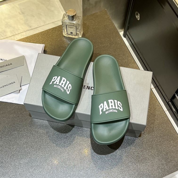 (1:1 replica) BALENCIAGA CITIES PARIS POOL SLIDE SANDAL BBD006