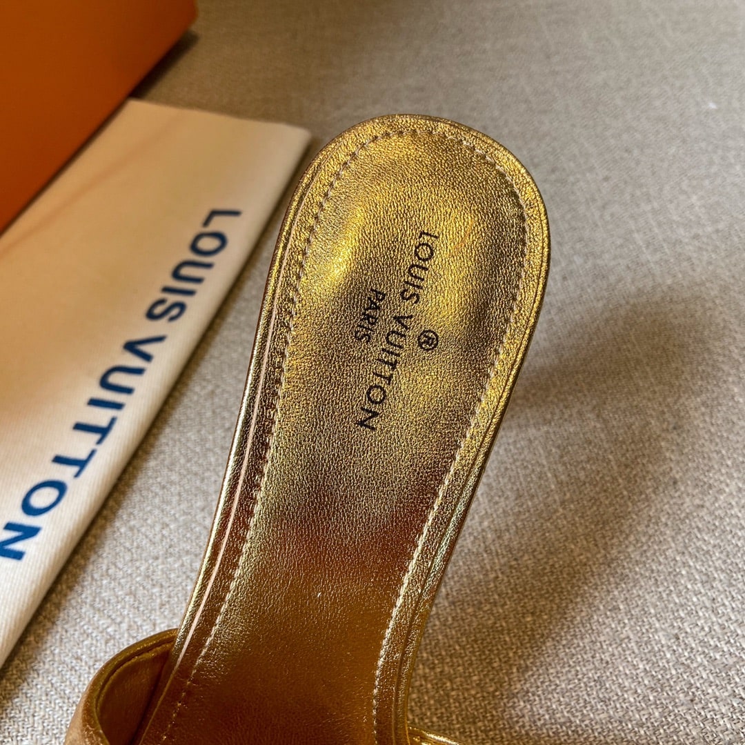 (1:1 replica) Louis Vuitton Women s Revival Mule Gold For Women LV 1A9Q5K