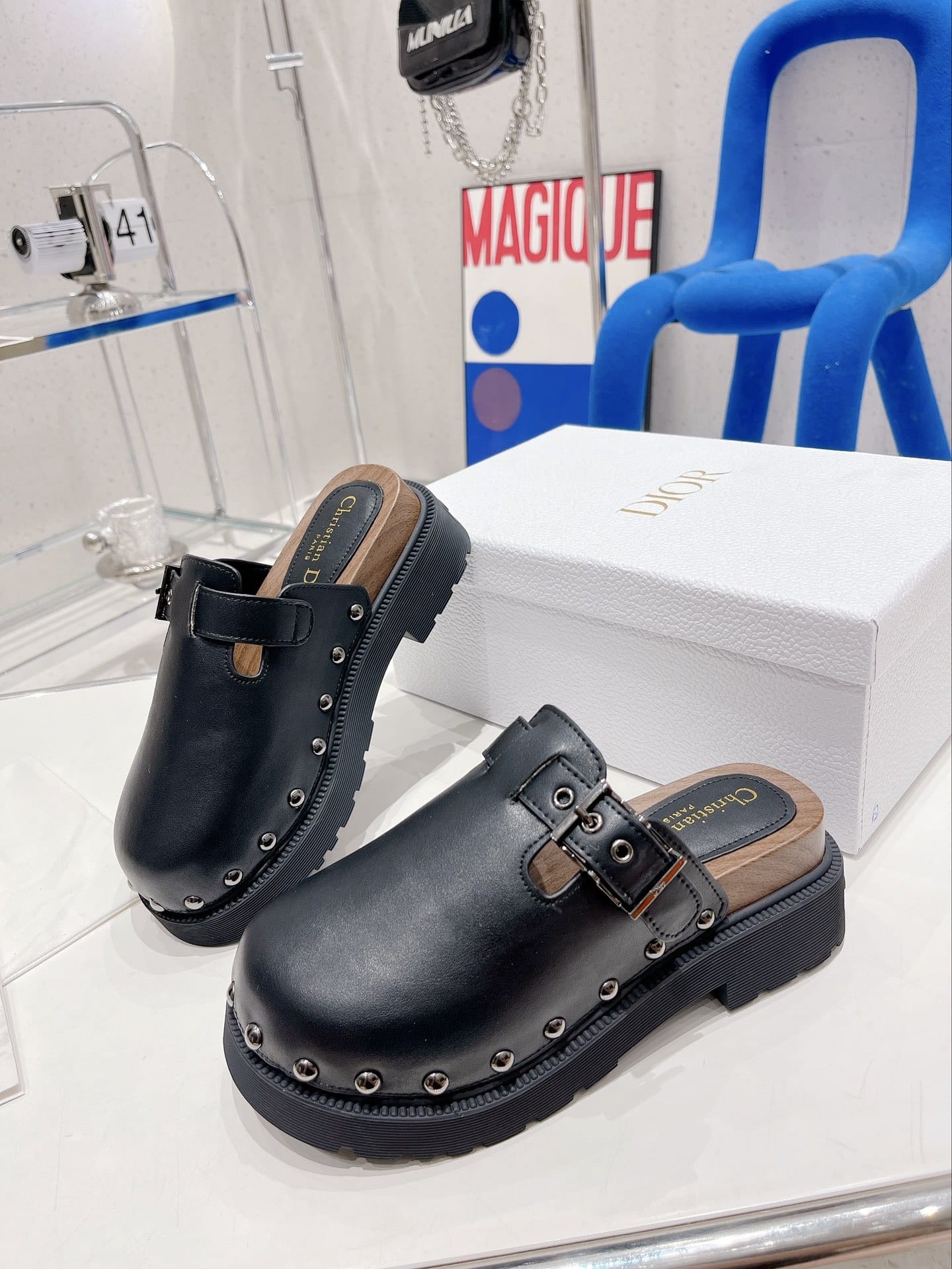 (1:1 replica) Christian Dior Women s Diorquake Clog Black For Women CD KCB748VEA_S20X